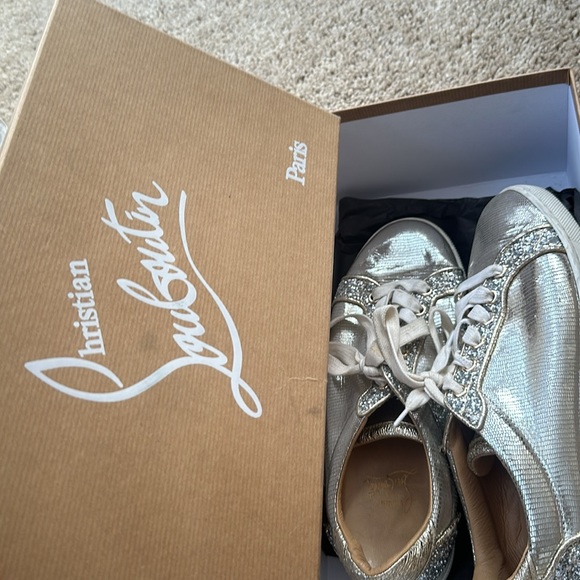 Christian Louboutin Patent Leather Low Top Sneakers - Picture 1 of 7